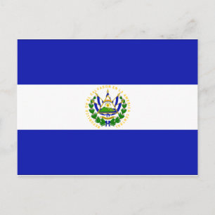El Salvador Flagga Vykort