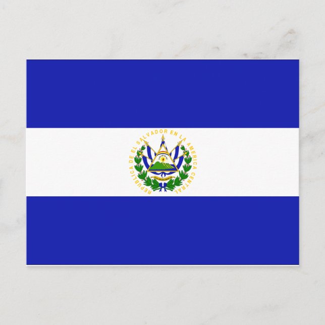 El Salvador Flagga Vykort (Framsida)