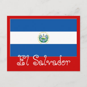 El Salvador flagga Vykort