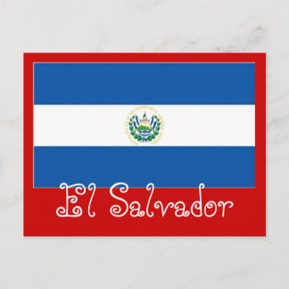 El Salvador flagga Vykort