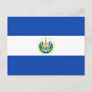 El Salvador Flagga vykort