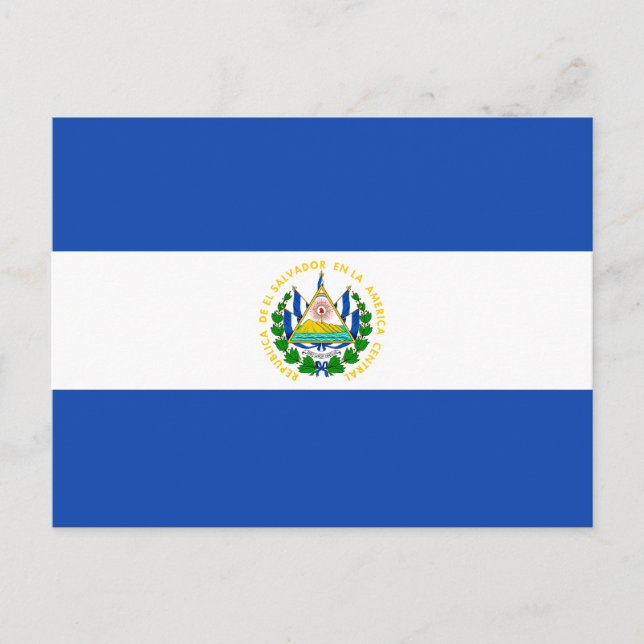 El Salvador Flagga vykort (Framsida)