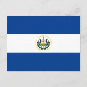 El Salvador Flagga vykort