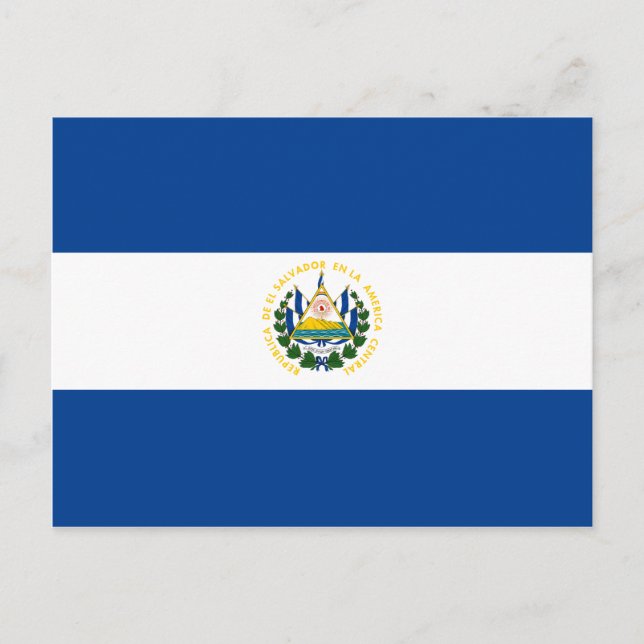 El Salvador Flagga vykort (Framsida)