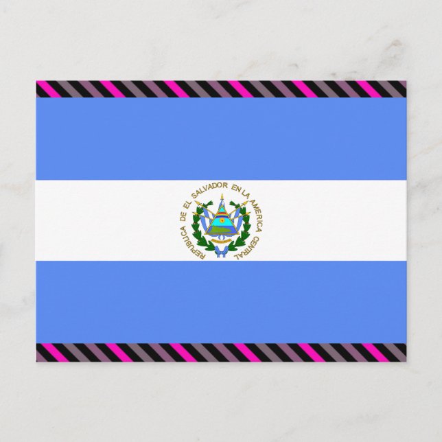 El Salvador Flagga Vykort (Framsida)