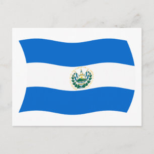 El Salvador Flagga vykort