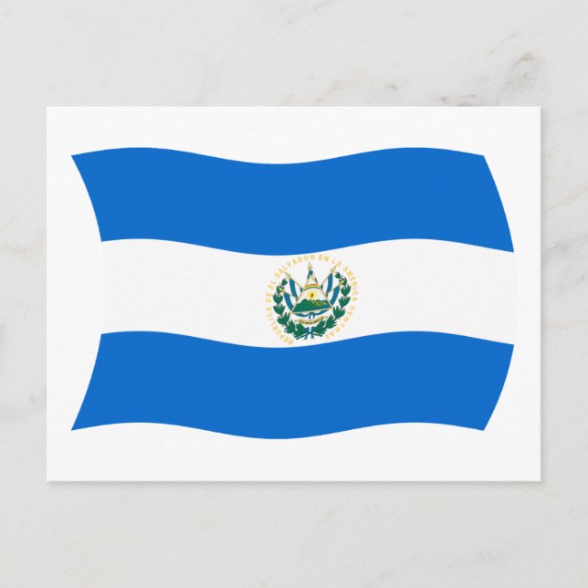 El Salvador Flagga vykort (Framsida)