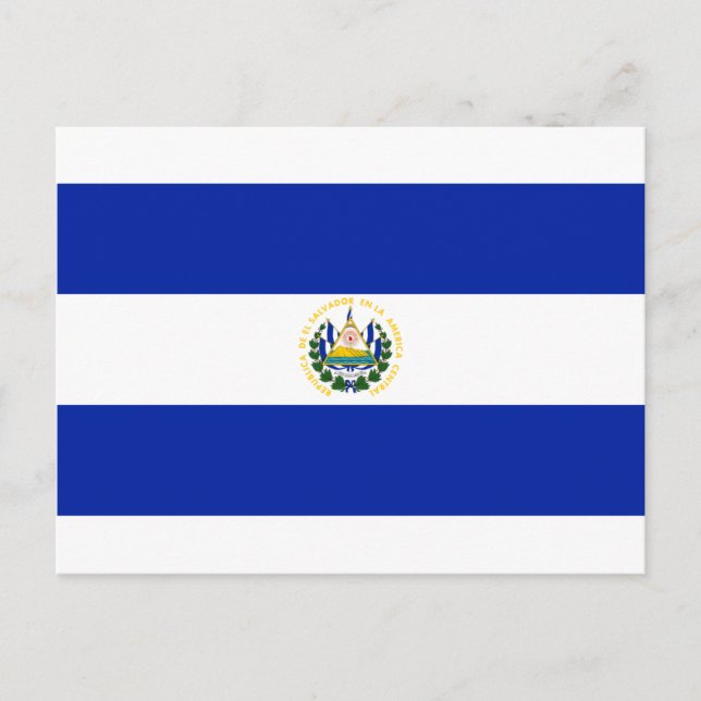 El Salvador Flagga Vykort (Framsida)