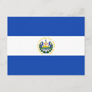 El Salvador Flagga vykort