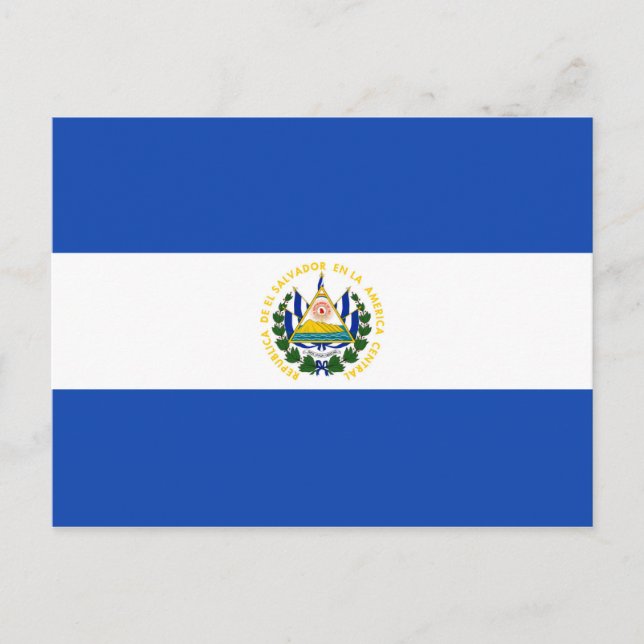 El Salvador Flagga vykort (Framsida)