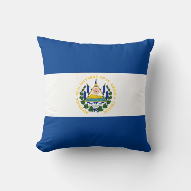 El Salvador Flagga x Flagga Pillow Kudde (Framsida)