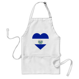 El Salvador flaggahjärta Förkläde