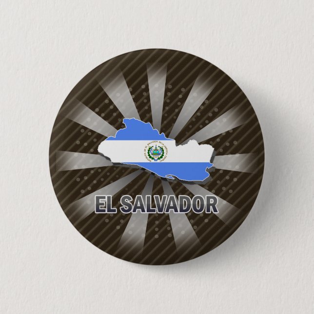 El Salvador flaggakarta 2,0 Knapp (Framsida)