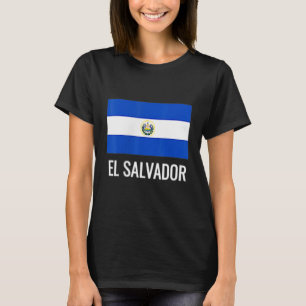 El Salvador Fotboll Flagga Fick Fotboll Supporter T Shirt