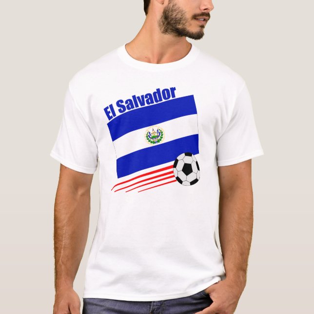 El Salvador fotbolllag T-shirt (Framsida)
