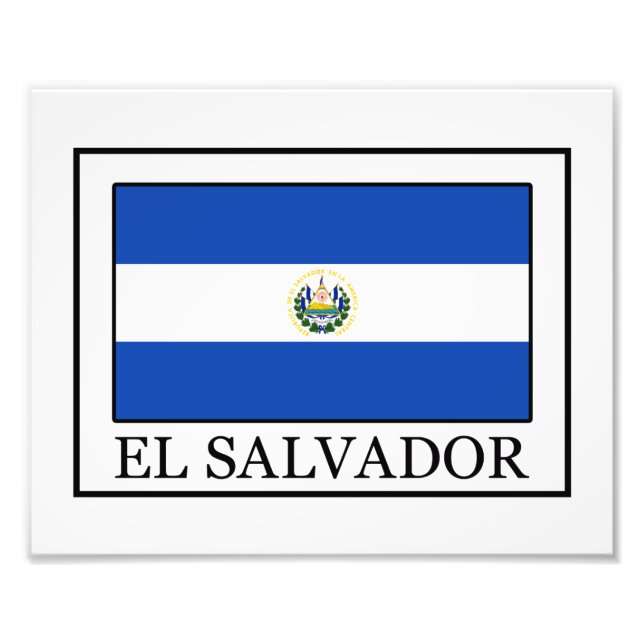 El Salvador Fototryck (Framsidan)