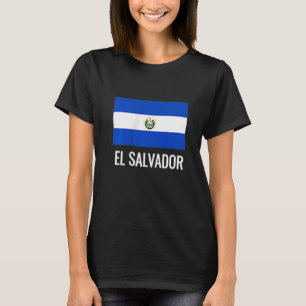 El Salvador Fútbol Flagga Pocket Soccer Fläkt T Shirt