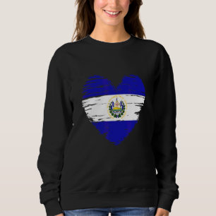 El Salvador Heart Salvador Salorean Flagga Salvado T Shirt