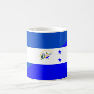 el salvador honduras halv flagga land kaffemugg