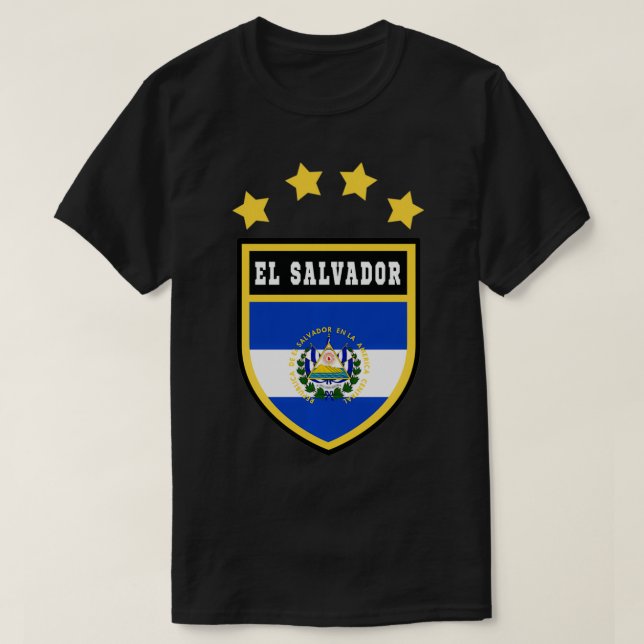 El Salvador Jackar arm Tee Flagga souvenir Pullov (Design framsida)