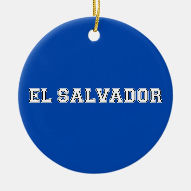 El Salvador Julgransprydnad Keramik (Framsidan)