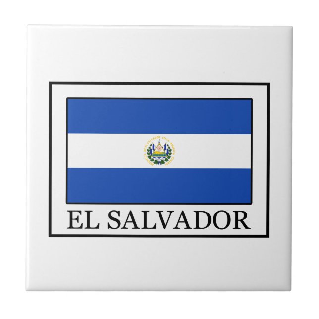 El Salvador Kakelplatta (Framsidan)