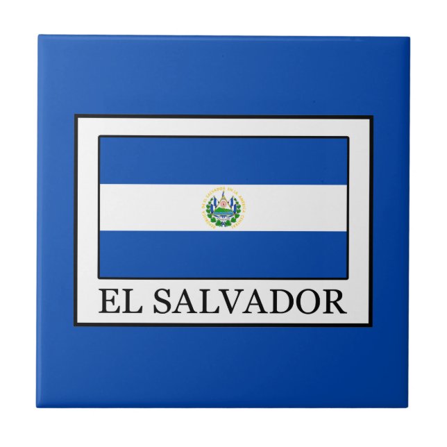 El Salvador Kakelplatta (Framsidan)