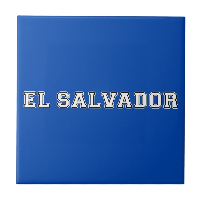 El Salvador Kakelplatta (Framsidan)