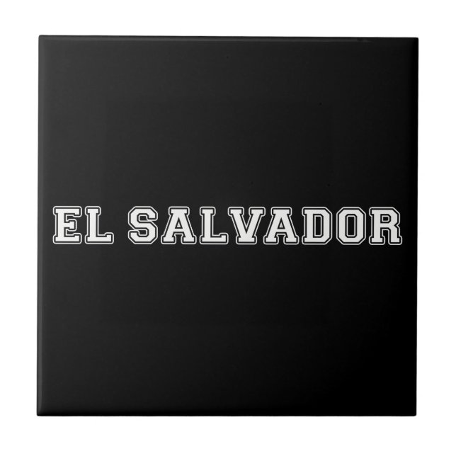 El Salvador Kakelplatta (Framsidan)