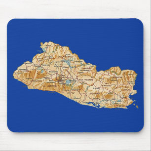 El Salvador karta Mousepad Musmatta