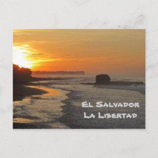 El Salvador, La Libertad, El Sunzal sunrise Vykort