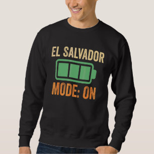 El Salvador-läge På batteridesign Lång Ärmad Tröja