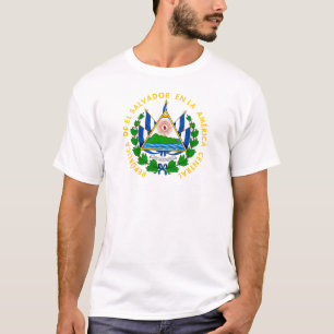 El Salvador lands coat vapen symbol emblem flagga T Shirt