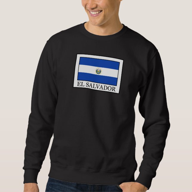 El Salvador Lång Ärmad Tröja (Framsida)