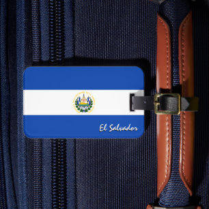 El Salvador Luggage Tags, patriotic Salvador Flagg Bagagebricka