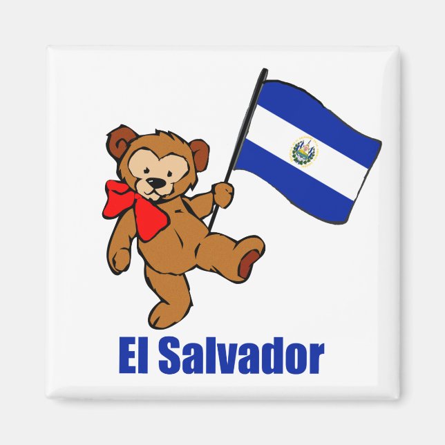 El Salvador Nalle Magnet (Framsidan)