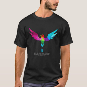 El Salvador National Bird Torogoz Multi Färg T Shirt