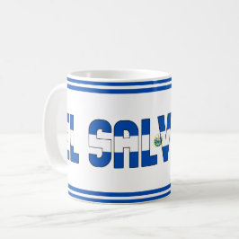 El Salvador National Flagga Patriotic Kaffemugg