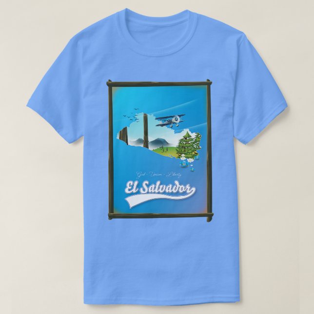 El Salvador resa karta T Shirt (Design framsida)