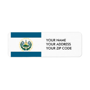 El Salvador Returadress Etikett