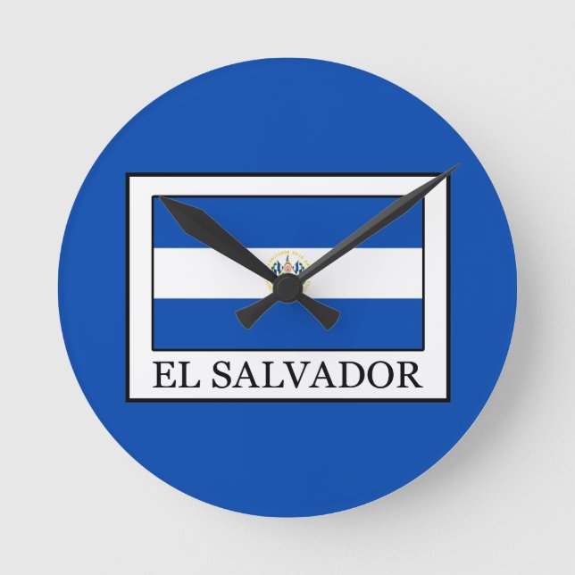 El Salvador Rund Klocka (Framsida)