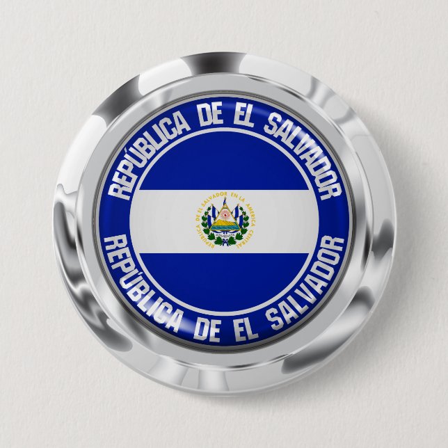 El Salvador rundaEmblem Knapp (Framsida)
