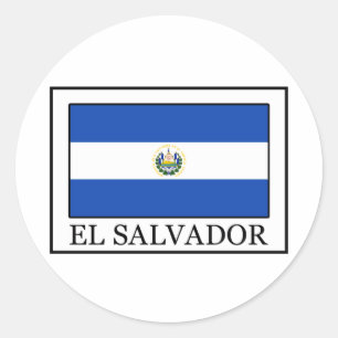 El Salvador Runt Klistermärke