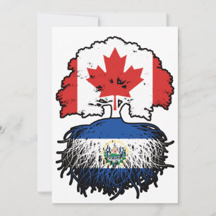 El Salvador Salvadoran Canadian Canada Träd Roots Inbjudningar