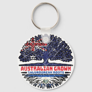 El Salvador Salvadorean Australian Flagga Nyckelring