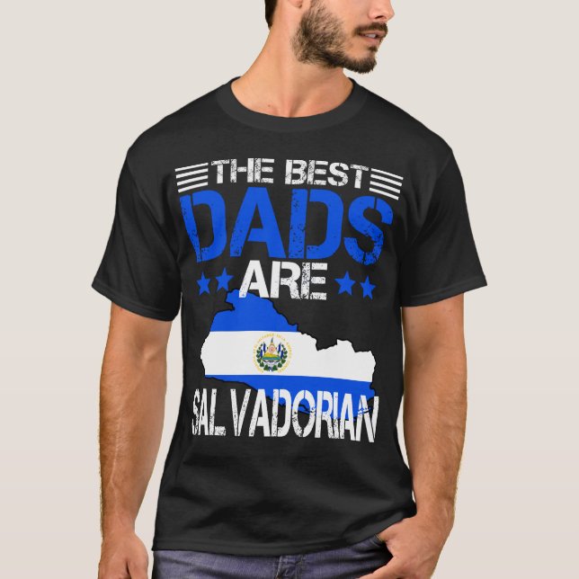 El Salvador salvadorian Pappa Fars dag Gift T Shirt (Framsida)