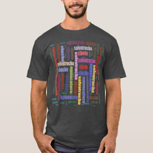 El Salvador Slang Salvadorian Spain Ord Cloud T Shirt