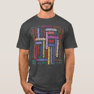 El Salvador Slang Salvadorian Spain Ord Cloud T Shirt