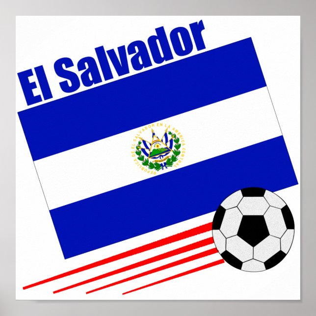 El Salvador Soccer Team Poster (Framsidan)