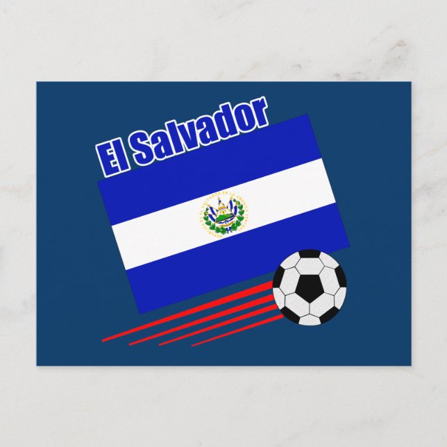 El Salvador Soccer Team Vykort (Framsida)